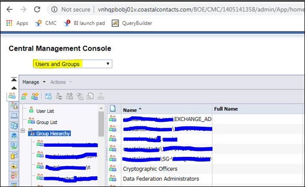 CMC Console Environment
