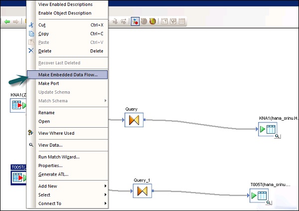 Make Embedded Data Flow