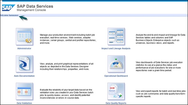 Services Management Console