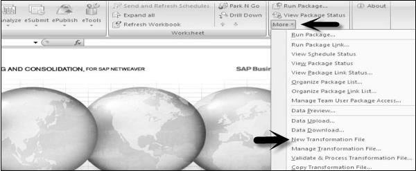 New Transformation File