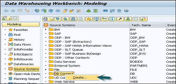 Create DB Connect