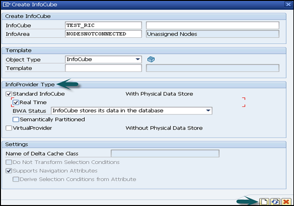 Creating a Real Time InfoCube