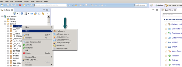 Create Sub Package