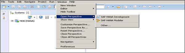 SAP HANA Studio