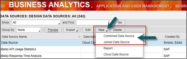 New Combined Data Sources