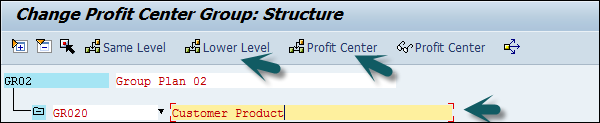 Assign Profit Center Group