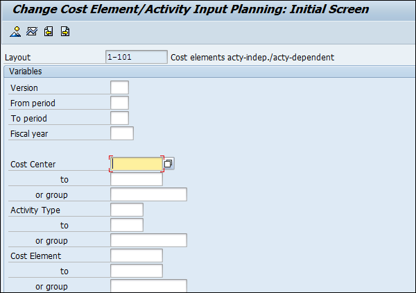 Change Cost Element