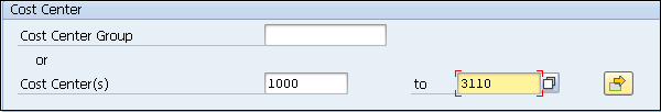 Cost Center Interval