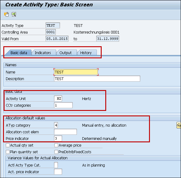 Create Activity Type