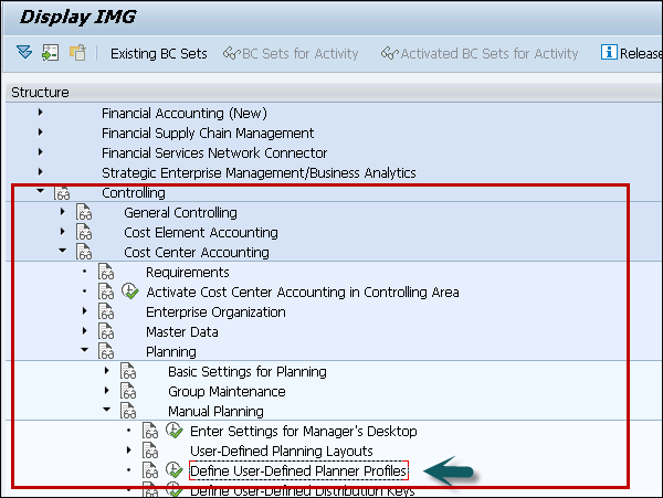 Defined Planner Profile