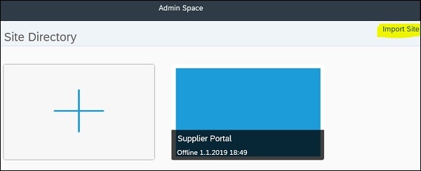 Site Directory Import