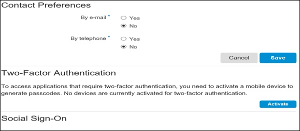 User Profile Information