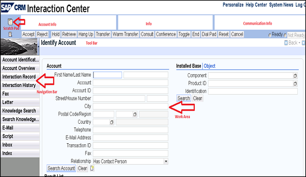 CRM Interaction Center