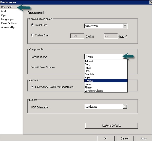 Document Preference