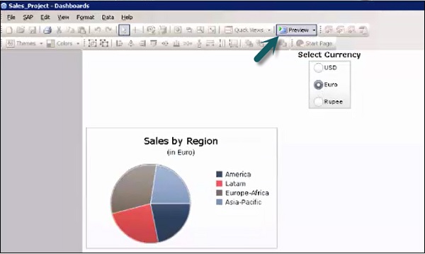 Preview Of Sales By Region