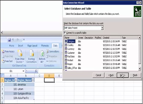 Select Table From Database