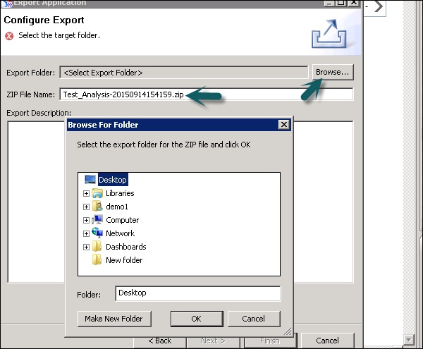 Configure Export