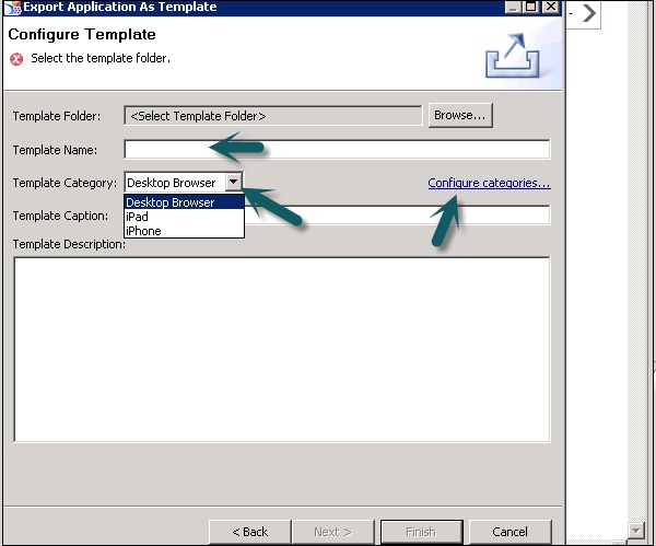 Configure Template