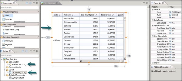 Crosstab Added Editor