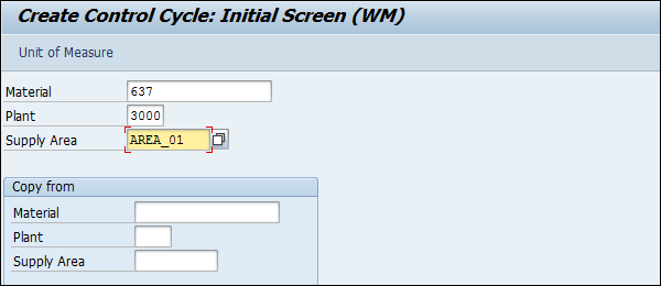 Create Control Cycle