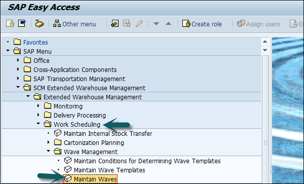 Work Scheduling and Maintaining Waves