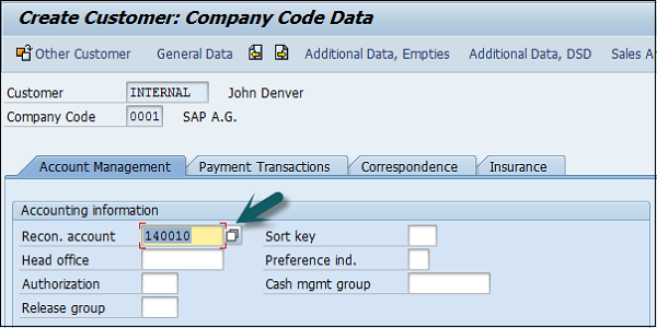 Create Company Code Data