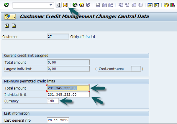 Credit Control Detail