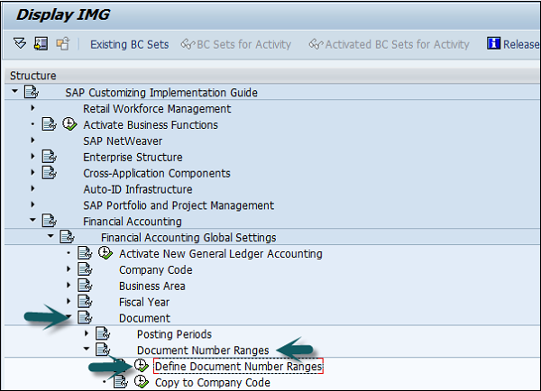 Define Document Number Ranges