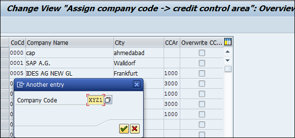 Enter Company Code