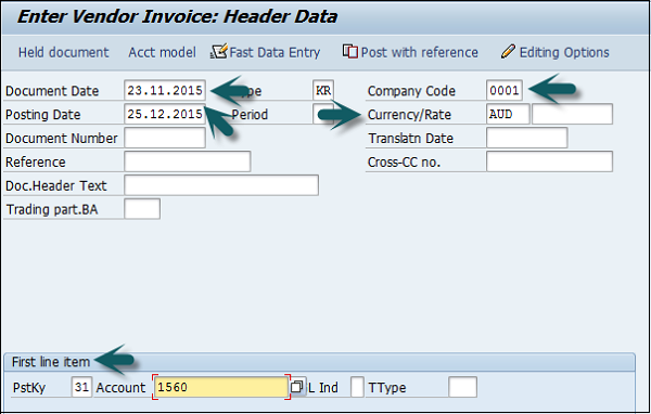 Foreign Currency Vendor Detail