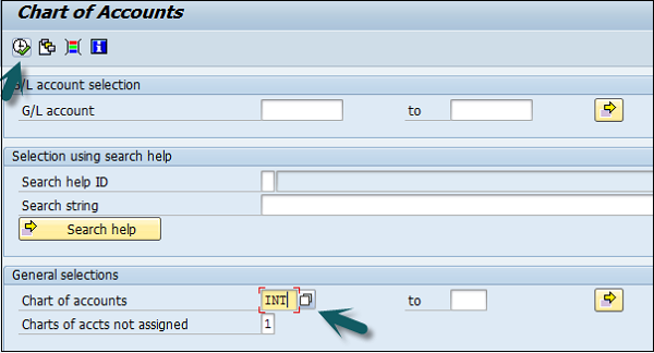 G/L Chart of Accounts key