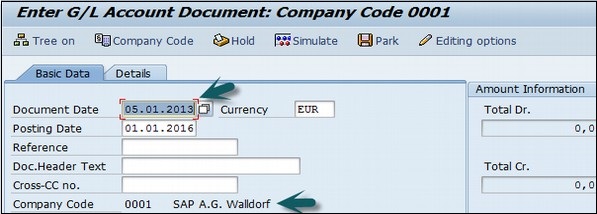 Postings Profit Center