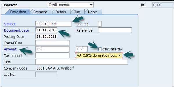 Purchases Returns Details