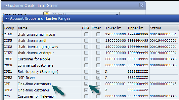 Select Account Group