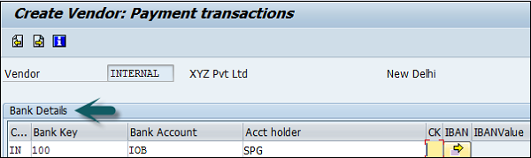 Vendor Payment Transaction