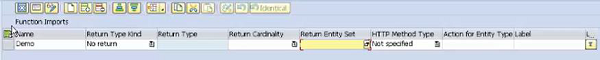 Function Import Window