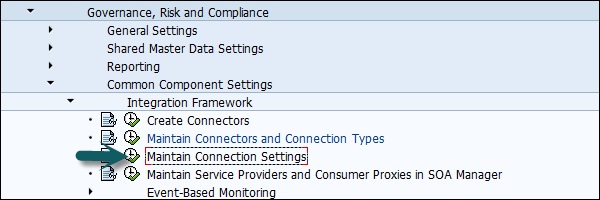 Maintain Connection Settings