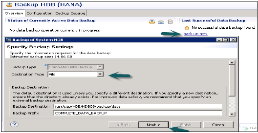 Backup HDB(HANA)
