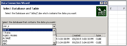 Data Connection Wizard