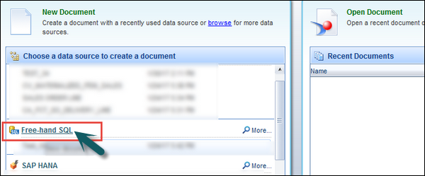 Using Free-Hand SQL