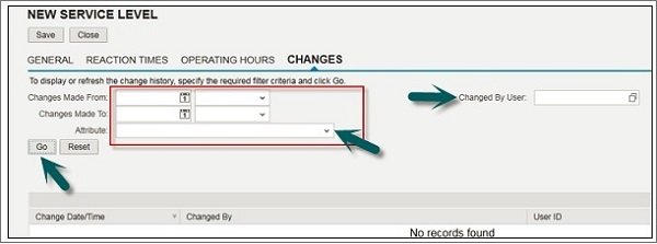 New Service level