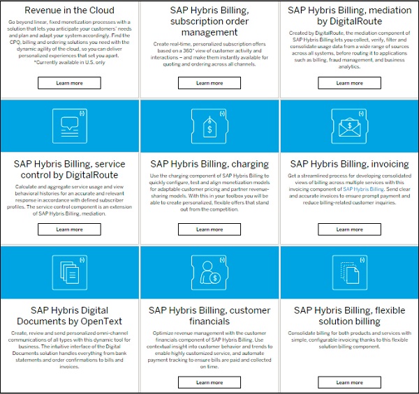 Products for Billing