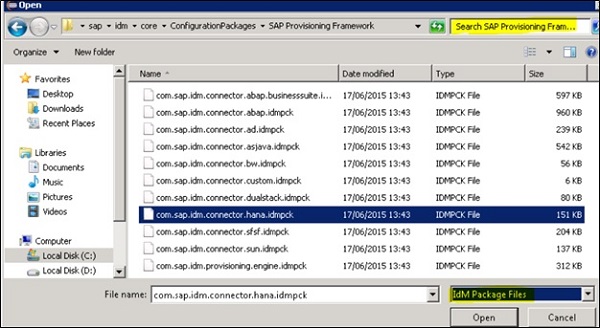 HANA Connector Package