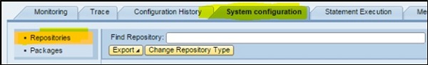 System Configuration Tab