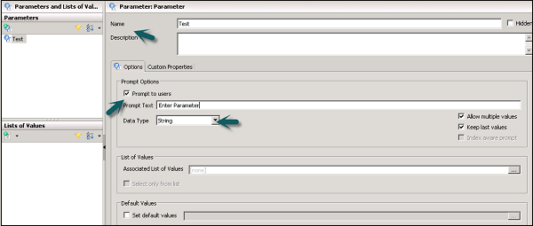 Parameter Properties