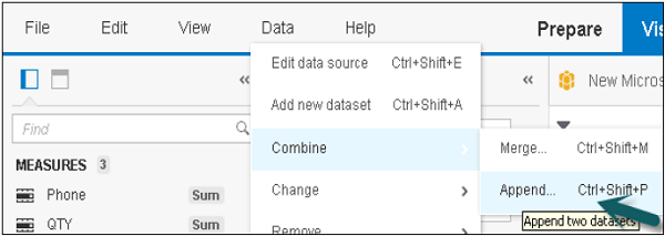 Append Dataset Step1