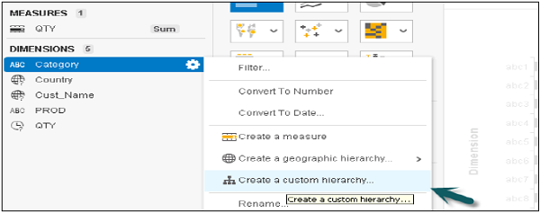 Creating Custom Hierarchy Step1