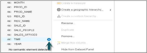 Dimension Measure Panel