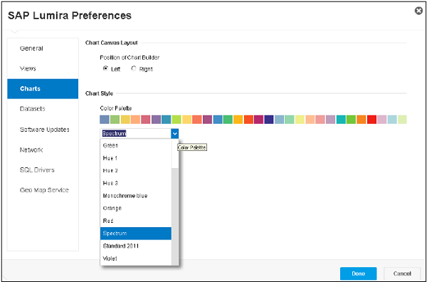 Lumira Preferences Step2