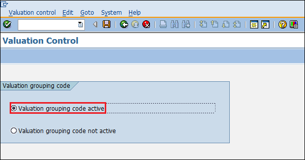 SAP Activate Grouping code